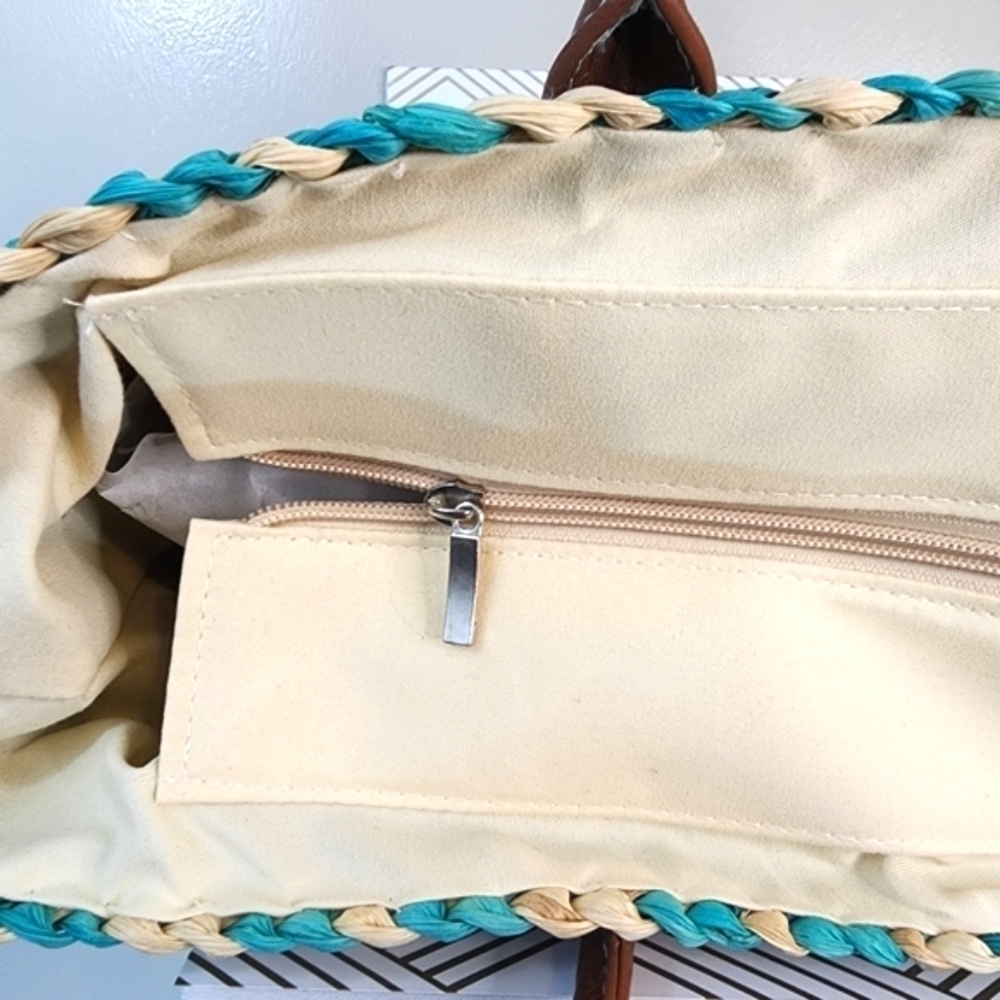 FALLS CREEK Woven Boho Tote Bag *NEW* - Picture 7 of 7